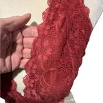 Free People  Intimately FP Galloon  Lace Halter Bralette in Rusty Red Size L Photo 4