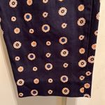 J.Crew  | Navy Blue Patterned Floral Dress Pants Minnie Style Size 10 Photo 1