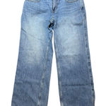 Hollister Low Rise Baggy Jeans Women 4/27 Short Blue Denim Distressed Y2K Skater Photo 0