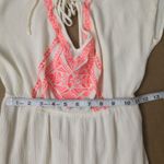 Flying Tomato  Cream/Neon Pink Maxi Prairie Dress S Dopamine Boho Coconut Girl Photo 4