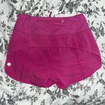 Lululemon  high rise speed up 4” Sonic pink shorts size 8 Photo 2