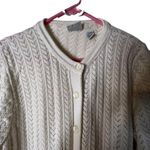 Classic Elements  Vintage Women Button Front‎ Cardigan Sweater Large Chevron Knit Photo 1