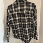 Brandy Melville GREY AND LIGHTBLUE FLANNEL SHIRT LONG SLEEVES SIZE SMALL Photo 4