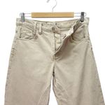 Free People We The Free Risk Taker Mid-Rise Straight Jeans Beige Taupe Size 27 Photo 5