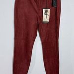 Stitch Fix Liverpool Madonna Skinny Suede Legging Burgundy Deep Henna Size 10/30 Red Photo 0