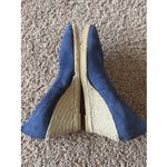 Eric Michael  Navy Blue Suede Leather TEVA Wedge Almond Toe Shoes Spain 38 7.5-8 Photo 6