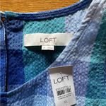 Loft Blue Plaid with Open Back  Dress, XL, NWT Photo 1