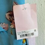 Avec Les Filles  Dress Blue Painterly Boutique Ruffle Georgette Midi Dress 2 NWT Photo 6