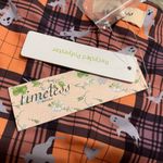 Unique Vintage NWT Women’s Timeless London Orange Ghost Print Halloween Playsuit Romper Sz 4XL Photo 3