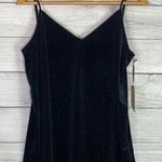 Halogen - Black/Silver Stripe Ribbed V-Neck Velvet Photo 0