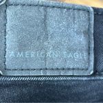 American Eagle  Straight Leg Skinny Black Distressed Ripped Size 0 Short … Photo 13