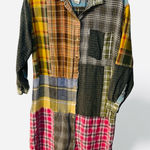 Sundance  X Citron Santa Monica Women’s Flannel Patch Shirtdress Size S Oversized Photo 0
