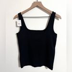 J.Crew NWT Essential Square Neck Tank Top, black, size small Photo 1