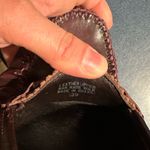 Rsvp  Burgundy Block Heel Copper Buckles Size 8 Great Condition  Never Wo… Photo 4