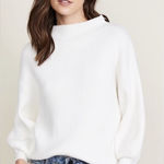 Line and Dot Chunky alder Mock Neck Ribbed Sweater Sz. S Photo 0