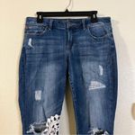 Lucky Brand Lolita Skinny Jeans with Crochet Accents Dark Wash Mid Rise 10 / 30 Photo 1