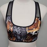 Bonjour Vintage Brazilian animal print feline sports bra size 7 Photo 0