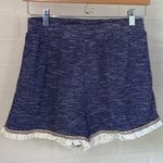 Hem & Thread  shorts knit fray embroidered trim at hem‎ small NEW boho hippie Photo 6