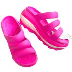 Crocs NWT Mega Crush Triple Strap Sandals Pink Size 6 Retail $70.00 Photo 0