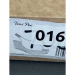 TONI PONS Women's 'Lugano' Espadrille Wedge Sandal Size 38 US 7.5 Canvas Raffia Gray Photo 12