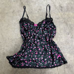 Victoria's Secret Victoria’s Secret floral coquette y2k satin bow top Photo 0