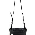 BCBG Maxazria Black Leather Boho Tassle Women's Crossbody Bag NWT Photo 3