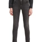 Levi's NEW Jeans 711 Skinny Ankle Sculpt Frey Hem Embroidered Black Size 10 Photo 4