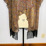 LuLaRoe Monroe Kimono Fringe Layering Jacket Top- Size L (Fits sizes 14-24)- NWT Photo 2