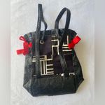 Bag DADDY Back pack bag black/white‎ with red ribbons on the sides Black Photo 1