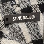 Steve Madden NWT  Black Plaid Eldridge Shirt Jacket Oversized Button Collar Sz L Photo 9