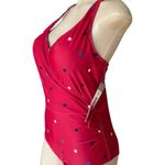BERKLEY JENSEN Women’s AMERICANA One Piece SWIMSUIT NWT Red Size L Photo 2