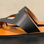 Kenneth Cole  Women’s Black Palm Toe Slip On Leather Thong Sandals Shoes 10 Photo 0