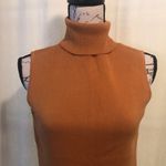 WD•NY 🔹4 for $30 WD NY Golden Yellow Sleeveless Turtleneck Sweater, size Small Photo 1