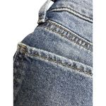 SO  High Rise Straight Leg Distressed Cropped Jeans Womens Sz 3/26W Denim Raw Hem Photo 9