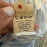 PRINTFRESH Everyday Button Down in Weekend Stripes Blue Skies S/M White Photo 8