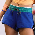 NWT Free People Dream Big Shorts Athletic Blue Combo Size small Green Photo 0