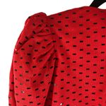 St. John Isaacsons Atlanta Top Vintage Santana Knit Sequin Shoulderpads Red 2 Photo 4