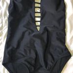 Xhilaration black strappy one piece swimsuit Photo 0