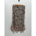 B. Moss Y2K Midi Skirt Some 6 Floral Fairy Ruffle Whimsigoth Grunge Dainty Pink Photo 1