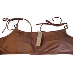 J.Crew NWT  O-Ring‎ Tie Shoulder Bikini Top Vacation Summer Beach Plus Size 2X Photo 0