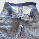 LL Bean Blue Patchwork Seersucker Favorite Fit Cotton Bermuda Shorts Size 6 Photo 7