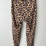 Adam Selman  Sport French Cut Honey Leopard Animal Print Athletic Leggings Medium Photo 4