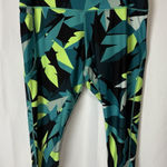 Under Armour  UA Compression Women's 7/8 Leggings Size 3X Multicolor Blue Green Photo 0
