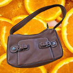 Tommy Hilfiger Brown Micro Bag Purse Shoulder Bag with Buckles Photo 0