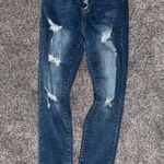Trendy Distressed Skinny Jeans in Blue Size undefined Photo 0