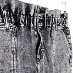 KanCan High Waist Charcoal Acid Wash Paperbag Jogger Jeans Size 3/25 Streetwear Gray Photo 2