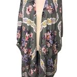 Krazy Kat  Kimono XL Open Cardigan Rayon Floral Swim Cover Open Cardigan Beach Photo 0