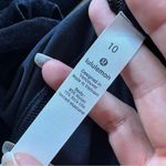 Lululemon  Black Velvet Wunder Lounge HR Tight Velour Size‎ 10 Photo 3