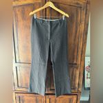 Aritzia Wilfred | Baroque Flare Crop Pant Jacquard Printed | 12 Black Photo 1