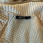 Nic+Zoe  Smoke and Mirrors Beige Textured Knit Cardigan Zip Sweater Small Photo 4